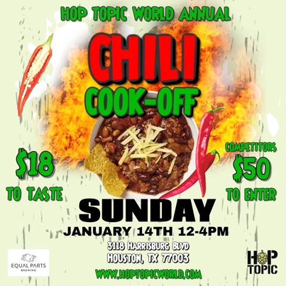 Hop Topic World's Annual Chili Cook-Off 2024