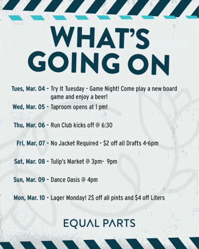 We have loads of activities this week to come check out!
